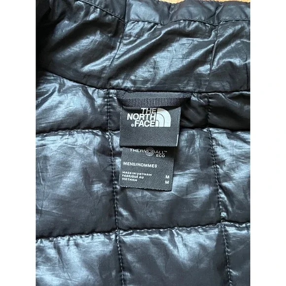 The‎ North Face Thermoball Eco Jacket Men's Size Medium Black Full Zip Insulated